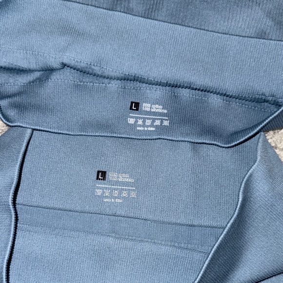 Amazon Blue Ribbed Two-Piece Set - Picture 2 of 3